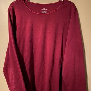 Red long sleeve tee